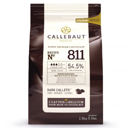 Čokoláda 811 hořká 54,5% 2,5kg - Callebaut  | Skvělé pro Váš domácí dort