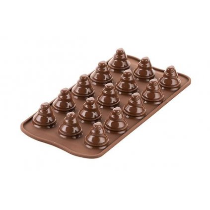 Silikonová forma na čokoládu stromečky 3D - Silikomart  | Cukrářské potřeby