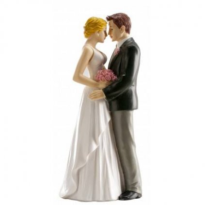 Svatební figurka na dort 16cm opravdová láska - Dekora  | Cukrářské potřeby