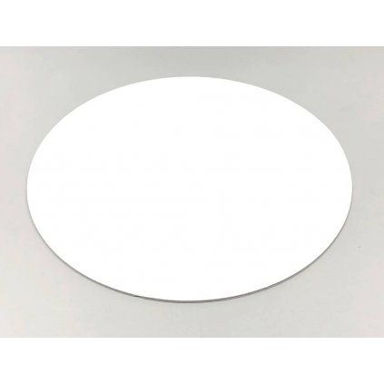 Tác bílý tenký rovný kruh 38 cm (1 ks) /D_7506