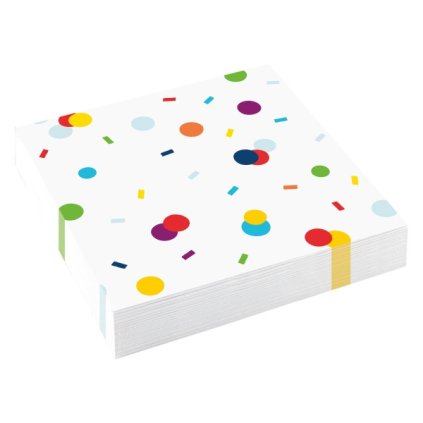 Papírové ubrousky Rainbow Confetti 20 ks  /BP