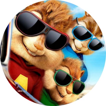 Jedlý papír ALVIN A CHIPMUNKOVÉ - BRÝLE