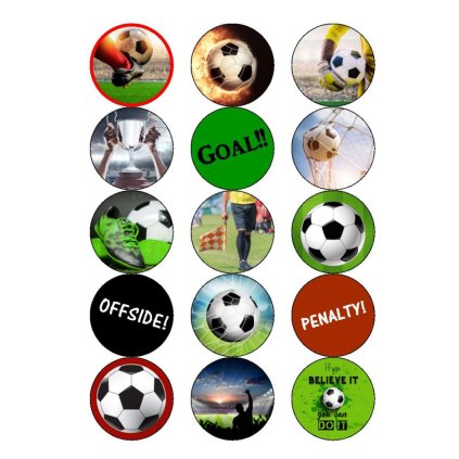 Jedlý papír FOTBAL CUPCAKES