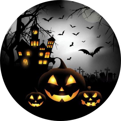 Jedlý papír  BLACK HALLOWEEN