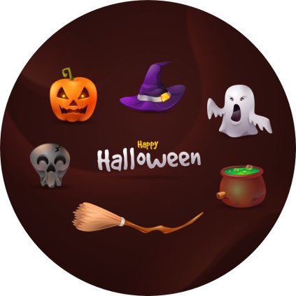 Jedlý papír  BROWN HALLOWEEN