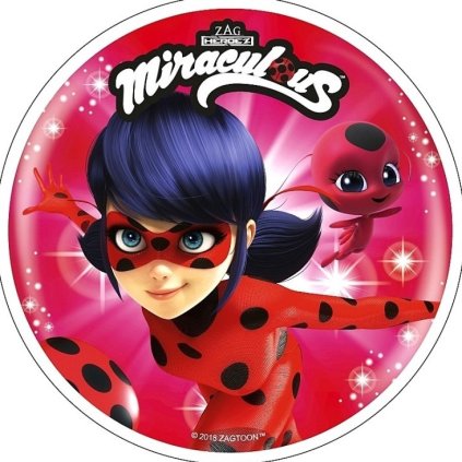 Jedlý papír  MIRACULOUS - KOUZELNÁ BERUŠKA A ČERNÝ KOCOUR