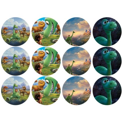 Jedlý papír  HODNÝ DINOSAURUS CUPCAKES
