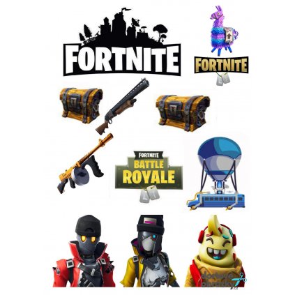 FORTNITE (● materiál FONDÁNOVÝ DECORLIST ✴️)