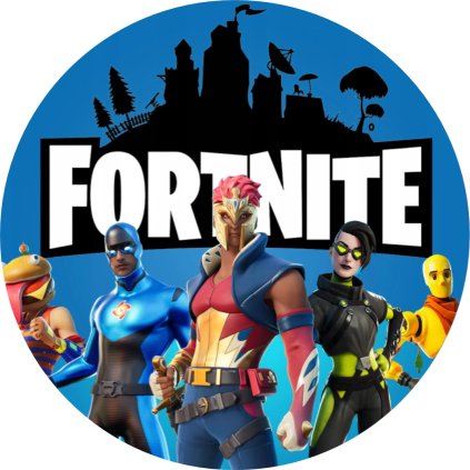 Jedlý papír  FORTNITE - Růžový