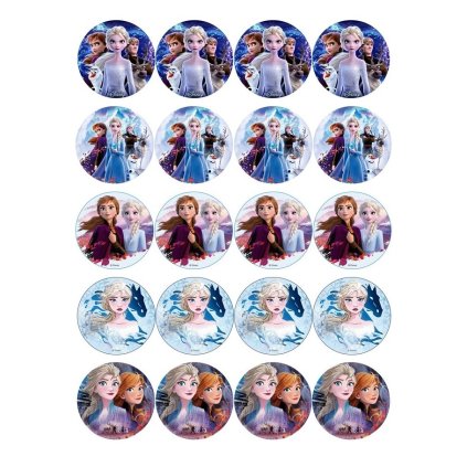 Jedlý papír  FROZEN CUPCAKES