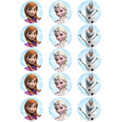 Jedlý papír  FROZEN CUPCAKES