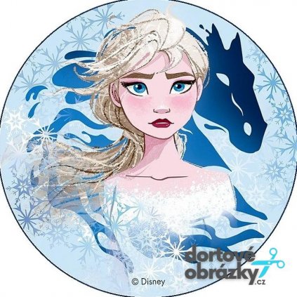 FROZEN - COOL (● velikost průměr 20 cm ☝, ● materiál FONDÁNOVÝ DECORLIST ✴️)