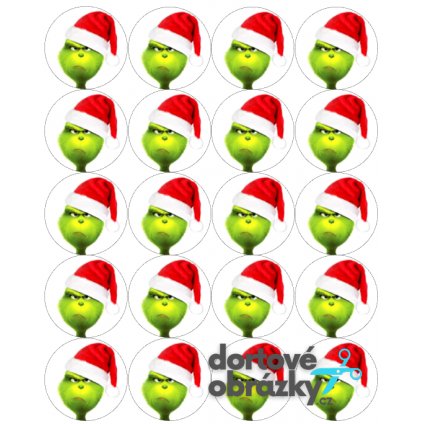 GRINCH - VÁNOCE (● materiál FONDÁNOVÝ DECORLIST ✴️)