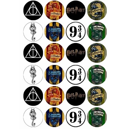 Jedlý papír  HARRY POTTER CUPCAKES MIX