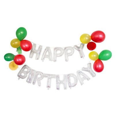 Dekorační balonková girlanda Happy Birthday 29 ks  /BP