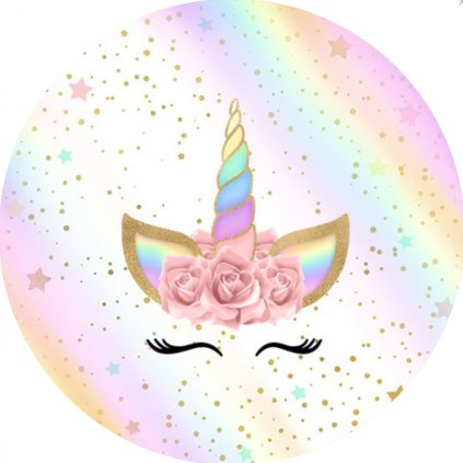Jedlý papír  JEDNOROŽEC - UNICORN