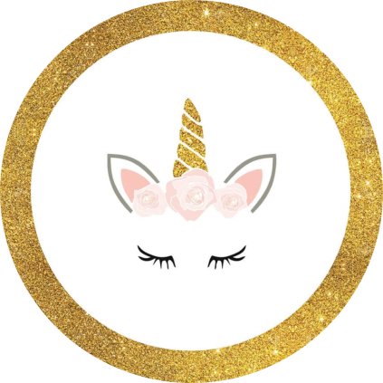 Jedlý papír  JEDNOROŽEC - UNICORN