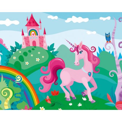 Jedlý papír  JEDNOROŽEC - UNICORN (● velikost formát A4 (25x20cm) ☝, ● materiál FONDÁNOVÝ DECORLIST ✴️)