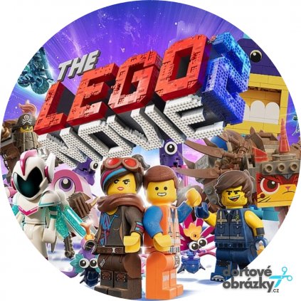 LEGO - MOVIE (● velikost průměr 20 cm ☝, ● materiál FONDÁNOVÝ DECORLIST ✴️)