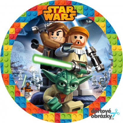 LEGO - STAR WARS (● velikost průměr 20 cm ☝, ● materiál FONDÁNOVÝ DECORLIST ✴️)