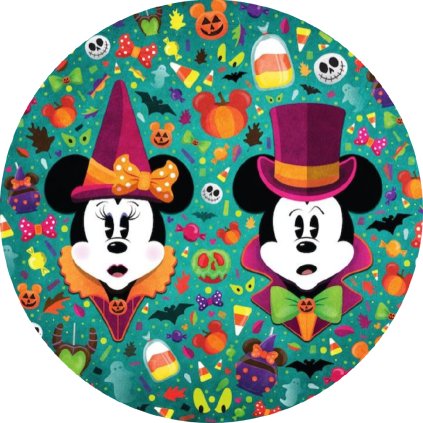 Jedlý papír  MICKEY A MINNIE - HALLOWEEN