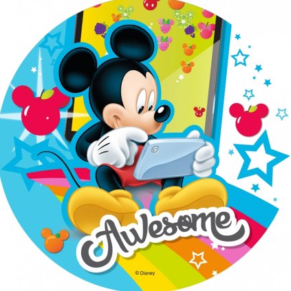 Jedlý papír  MICKEY MOUSE - AWESOME