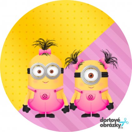 Jedlý papír  MIMONI (● velikost průměr 20 cm ☝, ● materiál FONDÁNOVÝ DECORLIST ✴️)