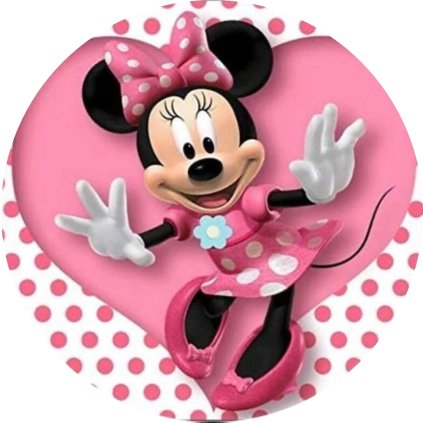 Jedlý papír  MINNIE - SRDIČKO S PUNTÍKY