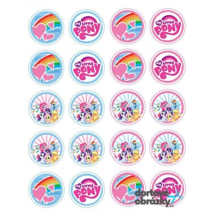 Jedlý papír  MŮJ MALÝ PONY (● materiál FONDÁNOVÝ DECORLIST ✴️)