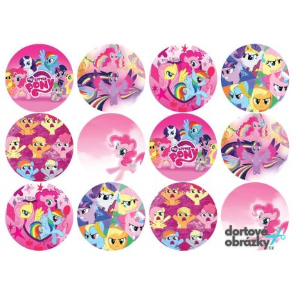 Jedlý papír  MŮJ MALÝ PONY (● materiál FONDÁNOVÝ DECORLIST ✴️)