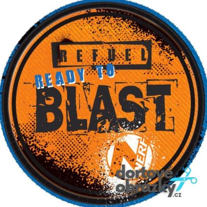 Jedlý papír  NERF (● velikost průměr 20 cm ☝, ● materiál FONDÁNOVÝ DECORLIST ✴️)