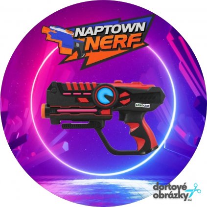 NERF (● velikost průměr 20 cm ☝, ● materiál FONDÁNOVÝ DECORLIST ✴️)