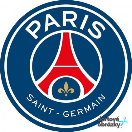 PARIS SAINT GERMAIN - PSG (● velikost průměr 20 cm ☝, ● materiál FONDÁNOVÝ DECORLIST ✴️)