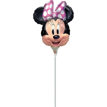 Balónek na tyčku - Minnie Mouse - hlava - 5 ks  /BP