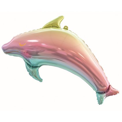 Foliový balonek Duhový delfín 93 cm  /BP