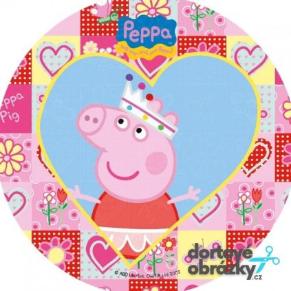 PRASÁTKO PEPPA (● velikost průměr 20 cm ☝, ● materiál FONDÁNOVÝ DECORLIST ✴️)