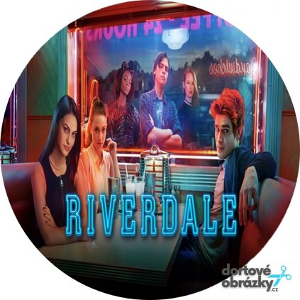 Jedlý papír  RIVERDALE (● velikost průměr 20 cm ☝, ● materiál FONDÁNOVÝ DECORLIST ✴️)
