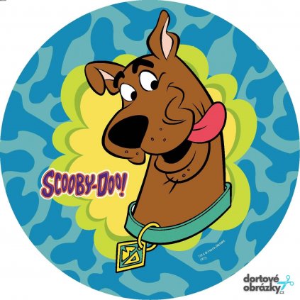 SCOOBY DOO (● velikost průměr 20 cm ☝, ● materiál FONDÁNOVÝ DECORLIST ✴️)