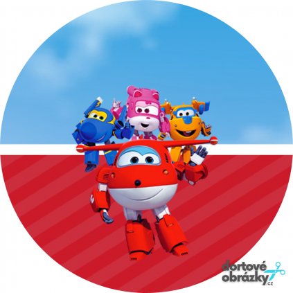 Jedlý papír  SUPER WINGS (● velikost průměr 20 cm ☝, ● materiál FONDÁNOVÝ DECORLIST ✴️)
