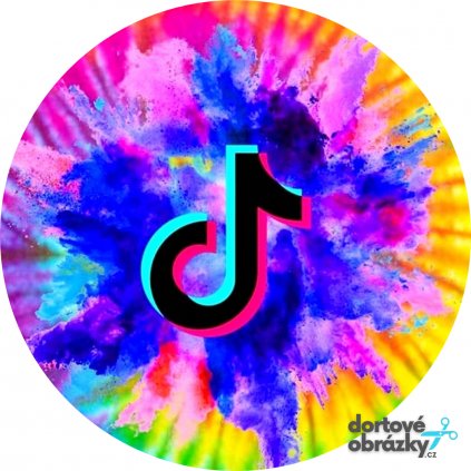 Jedlý papír  TIK TOK (● velikost průměr 20 cm ☝, ● materiál FONDÁNOVÝ DECORLIST ✴️)