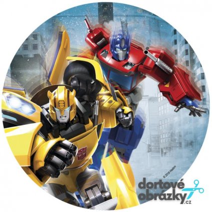 Jedlý papír  TRANSFORMERS (● velikost průměr 20 cm ☝, ● materiál FONDÁNOVÝ DECORLIST ✴️)