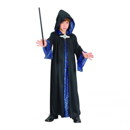 Elegantní kostým čaroděje (kostým s kapucí), velikost 110/120 cm  /BP