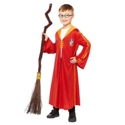 Dětský kostým Famfrpálový plášť - Nebelvír - 10 až 12 let Vel. 140- 152 cm  /BP
