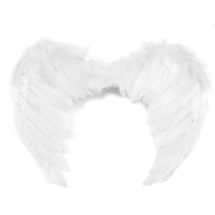 Andělská křídla bílá XL 80 x 60 cm  /BP