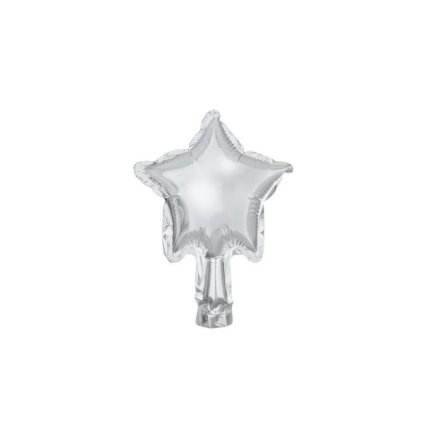 Foliový balonek hvězda stříbrná 25 cm - 25ks  /BP
