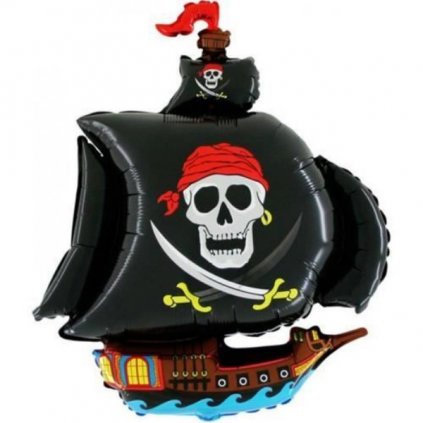 Foliový balonek Pirátská loď  /BP