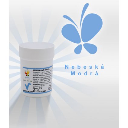 Tempera krycí AF nebesky modrá 25 g/kelímek