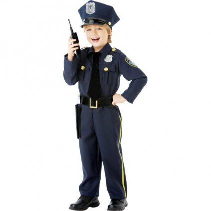 Dětský kostým policisty - 4 až 6 let - 110–116cm  /BP