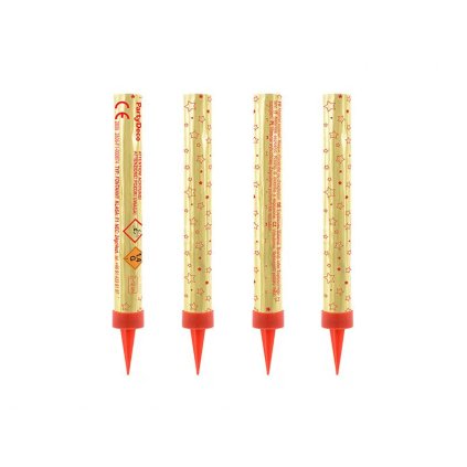 174815 1 partydeco dortova fontana zlata 12 cm 4 ks