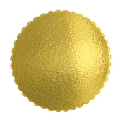 4Cake Tác hrubý vlnka zlatý kruh 20 cm (1 ks) /D_7081